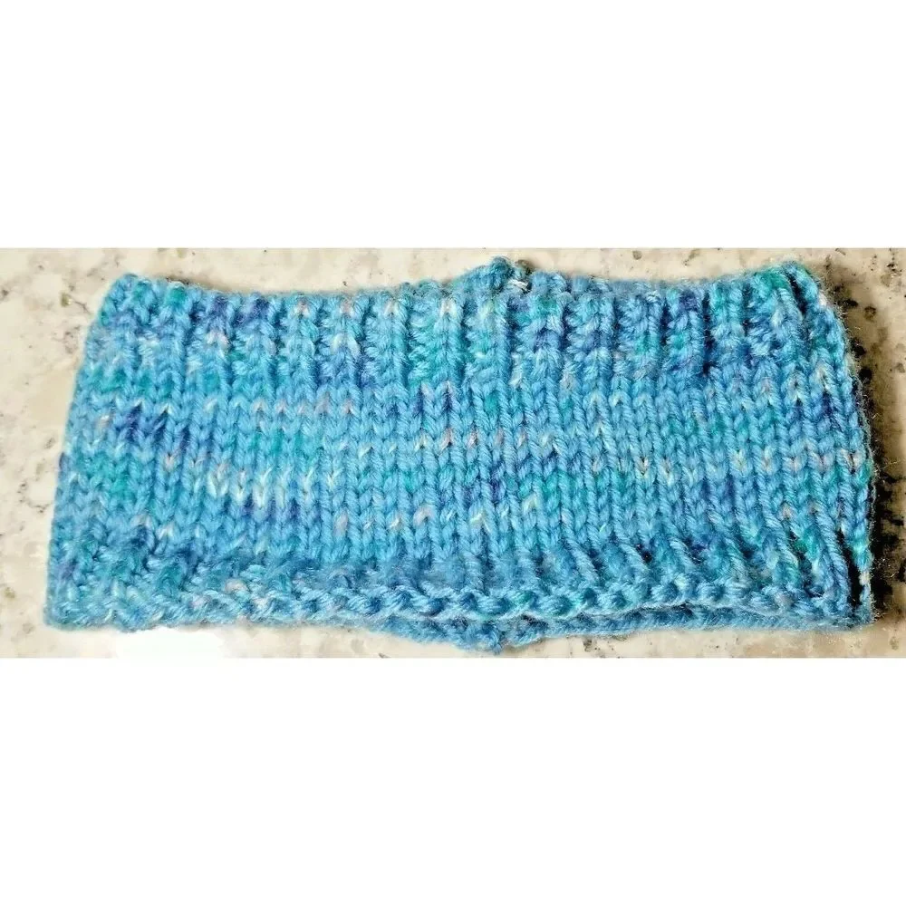Tickled Pink Tees Headband Blue Multi Knit Flower Girl or Boy‎ Toddler Baby NWT